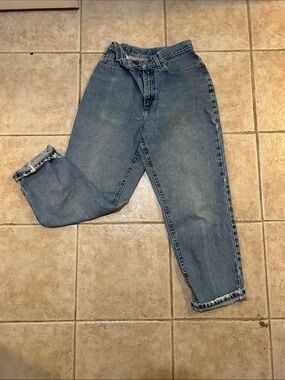 L.L. Bean Light Blue Denim Jeans with Button Fly